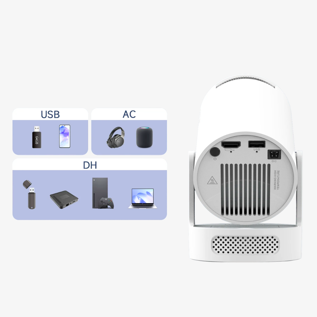 C300X 4K Smart Portable projector – Built-in Speaker CinemoraPro™