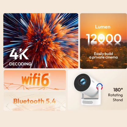 C300X 4K Smart Portable projector – Built-in Speaker CinemoraPro™